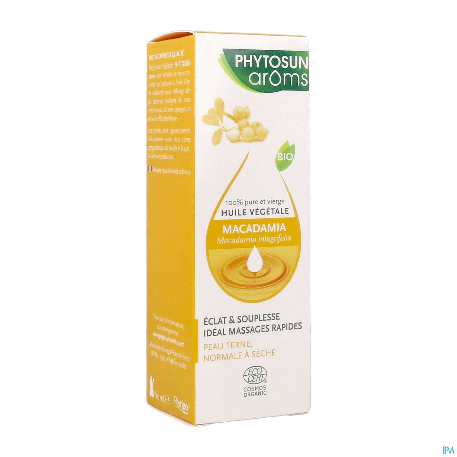 Phytosun Aroms Huile Vegetale Macadamia Bio 50ml