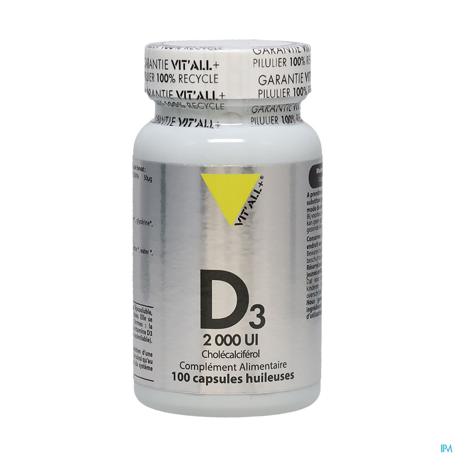 Vit All+ Vitamine D3 2000ui Capsule 100 — Pharmacie De Mailloles
