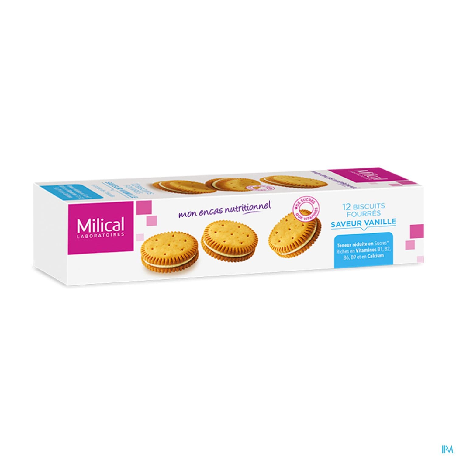 MILICAL BISCUIT FOURRE VANILLE 12