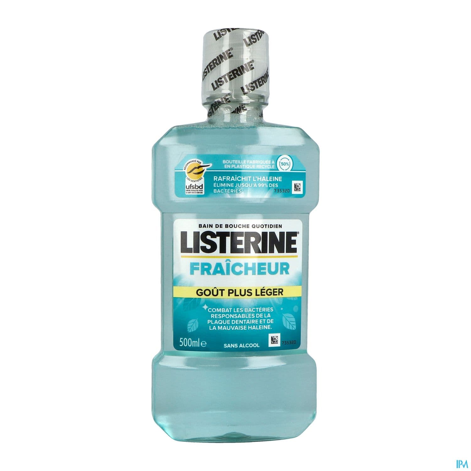 Listerine Fraicheur Intense Bain De Bouche Gout Plus Leger 500ml