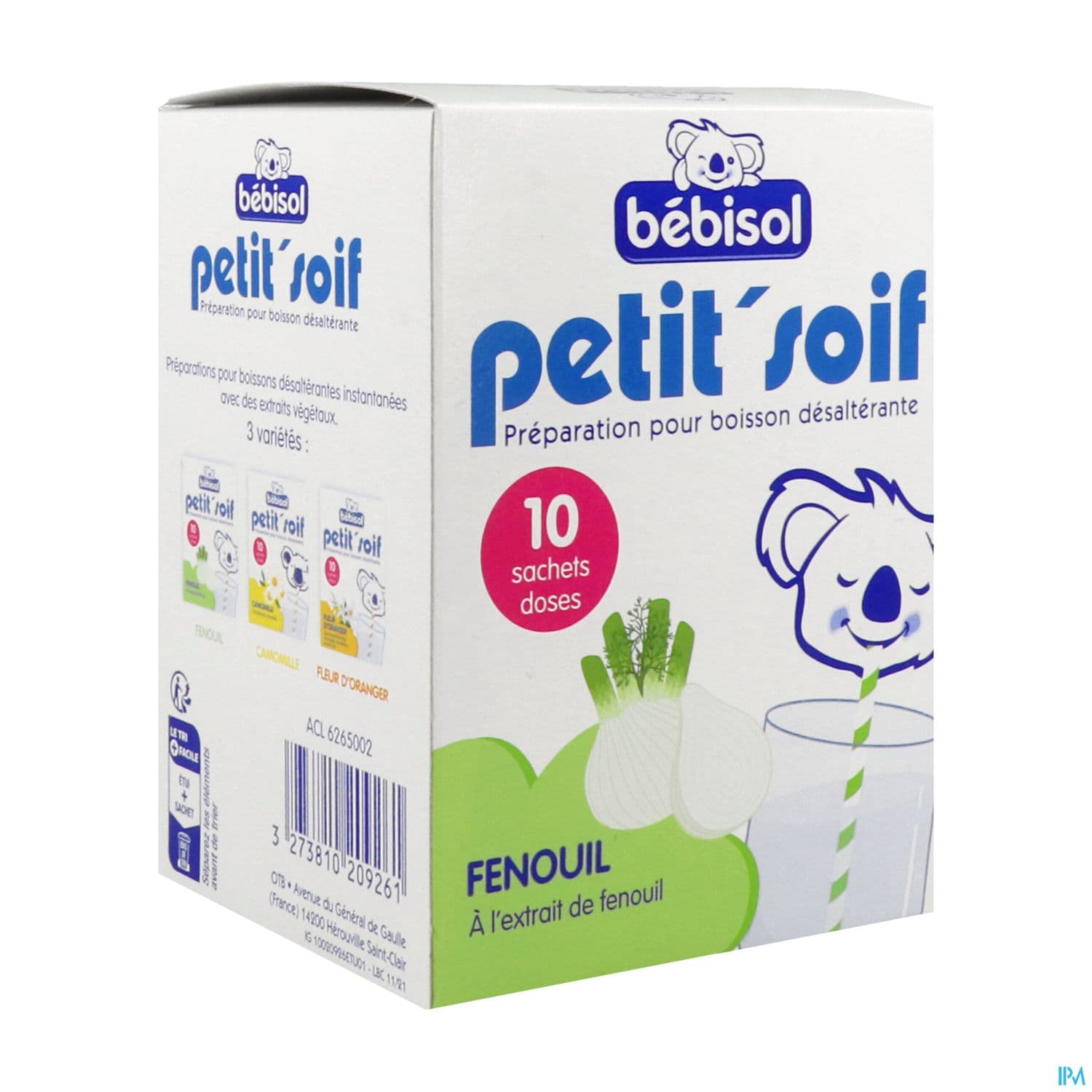 Bebisol Petit Soif Preparation Pour Boisson Fenouil Sachet 10