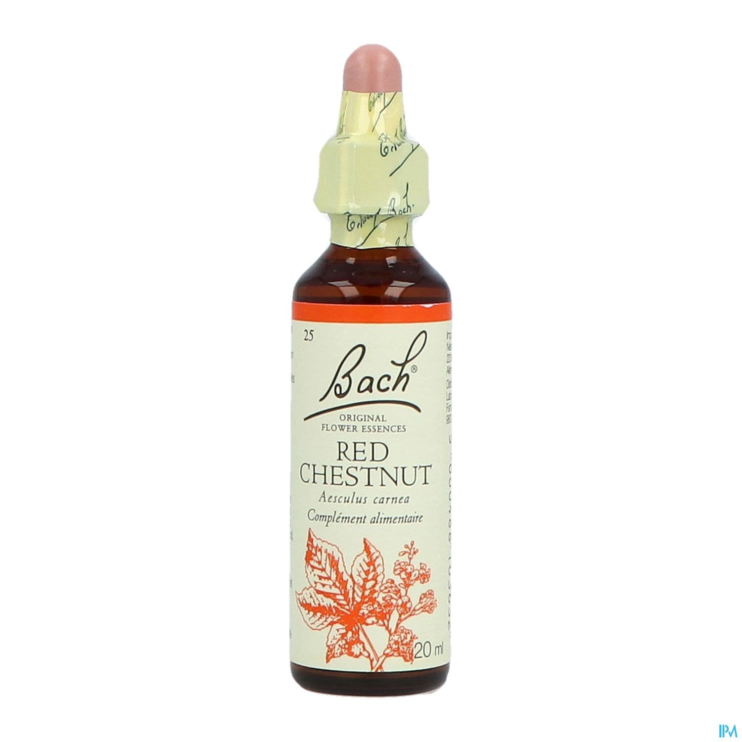 Fleurs De Bach Original 25 Red Chestnut Compte Gouttes 20ml