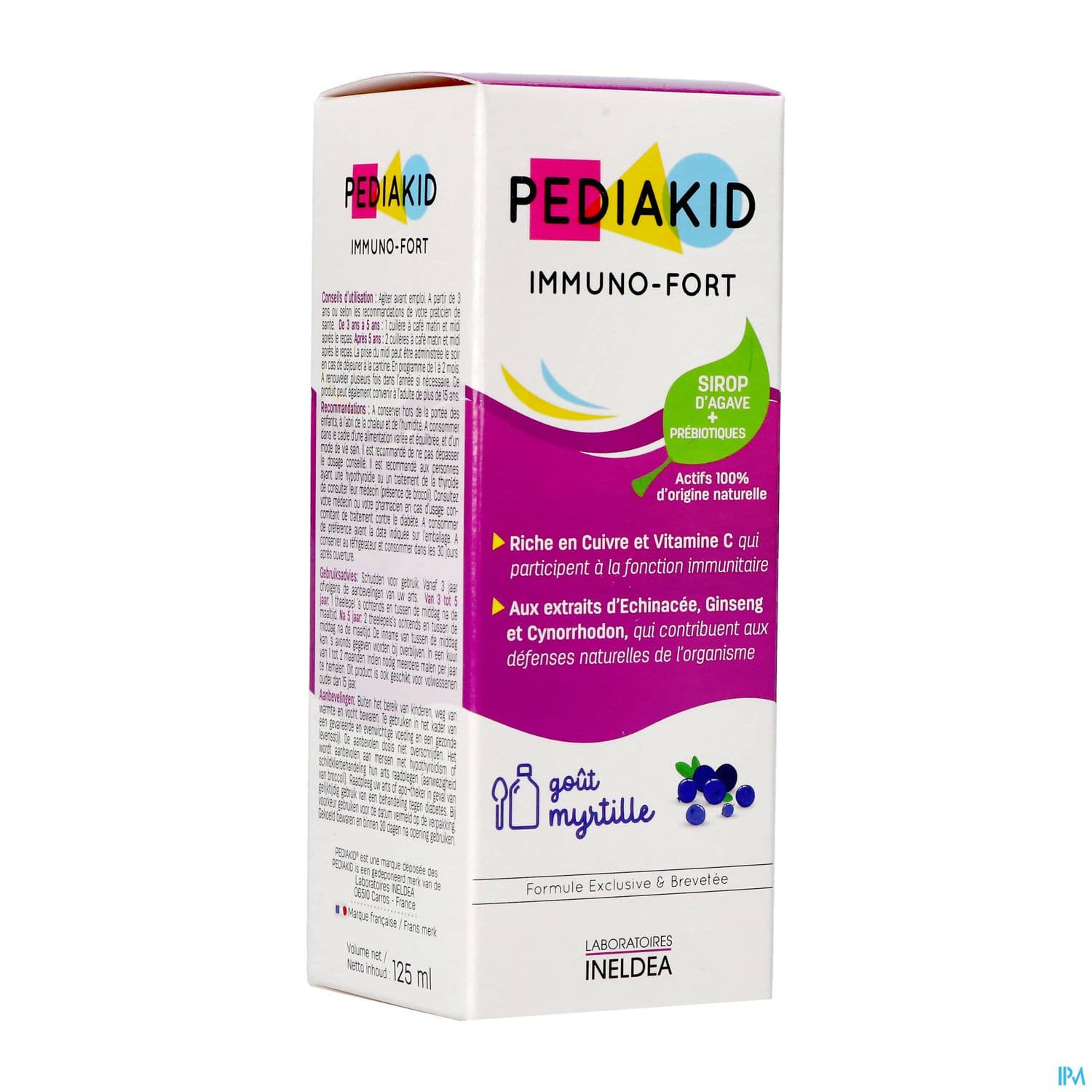 PEDIAKID IMMUNO FORT SP MYRT 125ML
