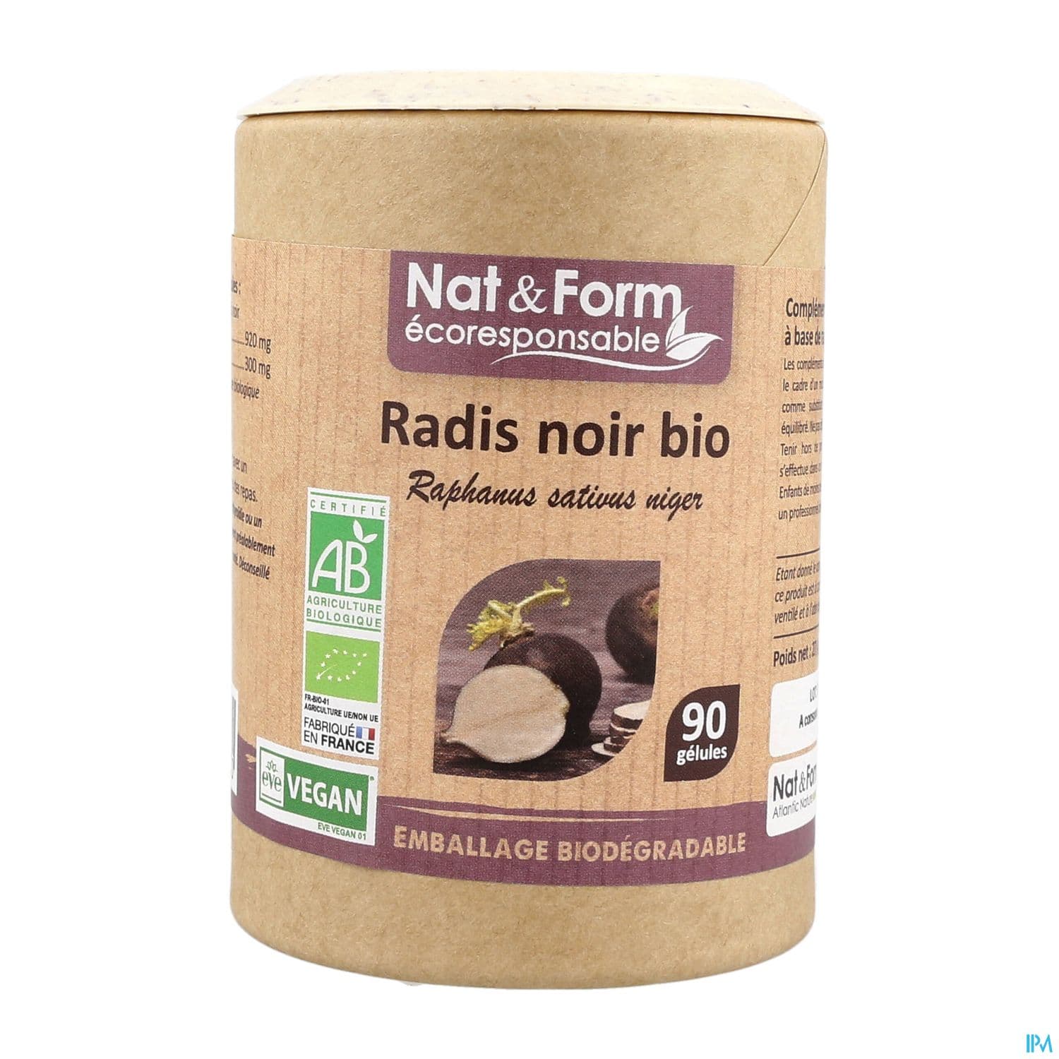 Nat Et Form Ecoresponsable Radis Noir Bio Gelule Vegetale 90