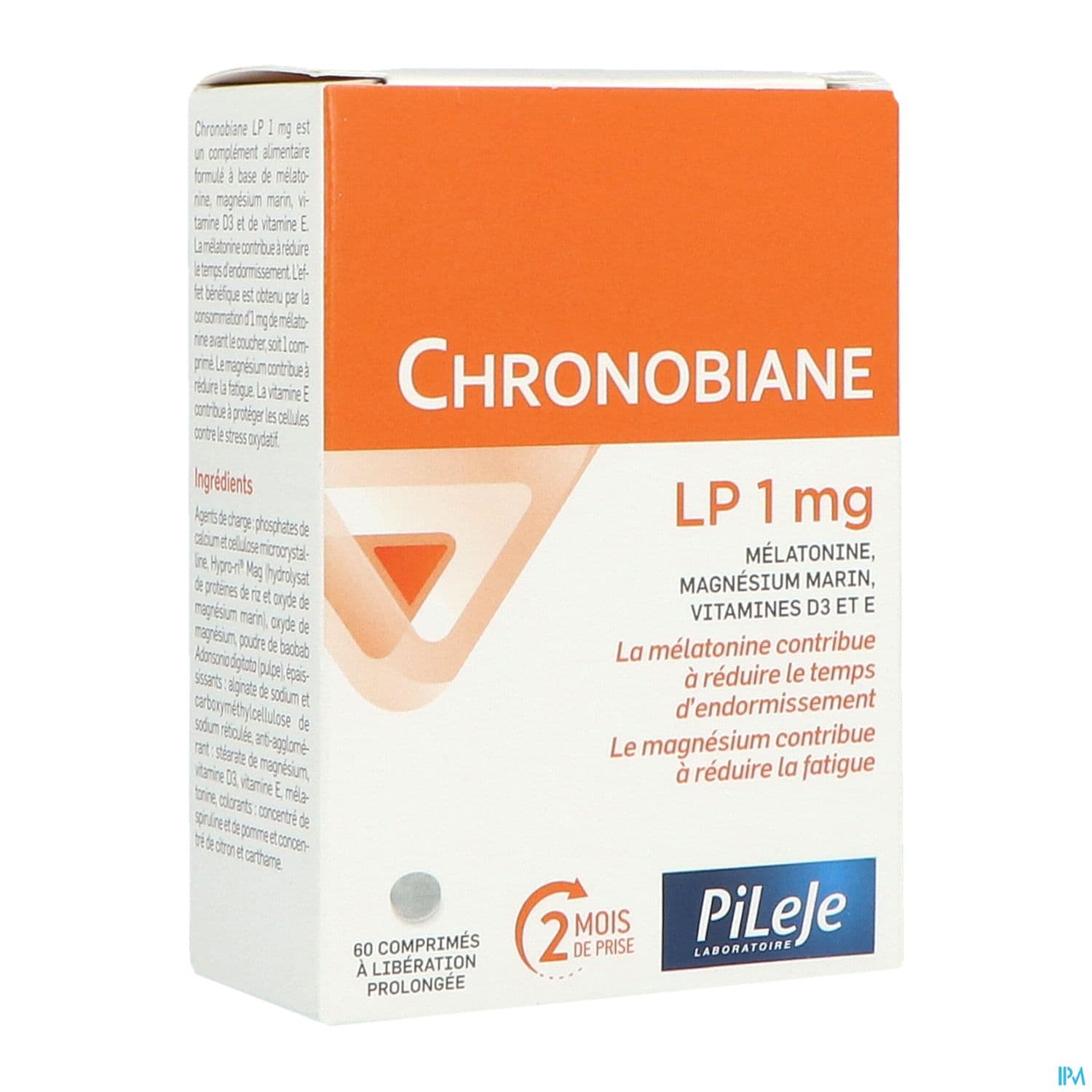 Pileje Chronobiane Lp 1mg Comprime A Liberation Prolongee 60