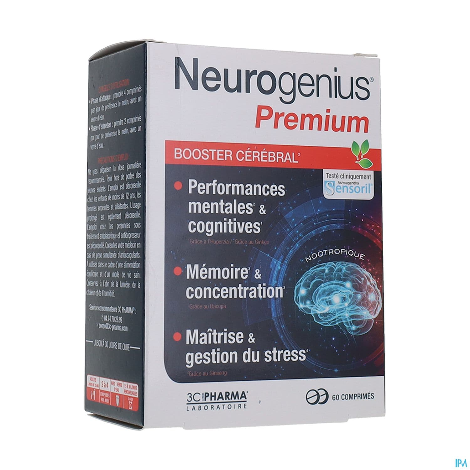 3C PHARMA NEUROGENIUS PREM CPR60
