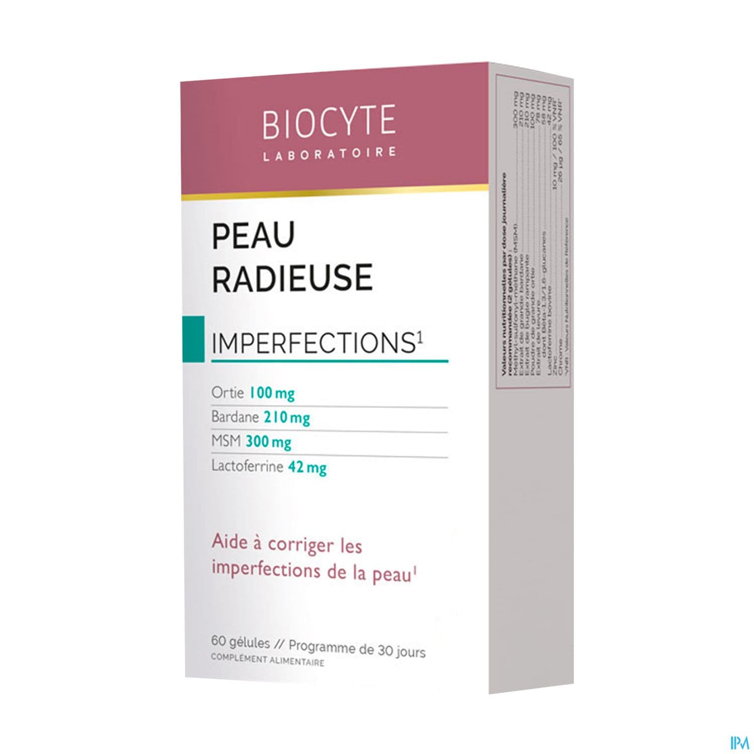 BIOCYTE PEAU RADIEUSE GELUL 60 — Pharmacie Espace Bocaud