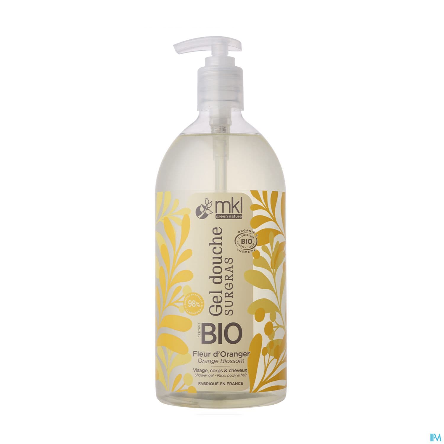 MKL GEL DCH FL ORANGER BIO 1L — Pharmacie St Honoré - Amiens