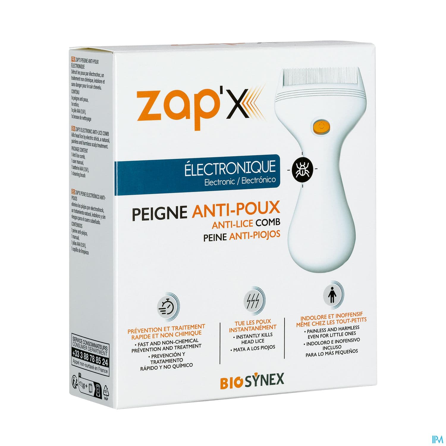 ZAP'X PEIGNE A/POUX ELECT — Grande Pharmacie Libourne
