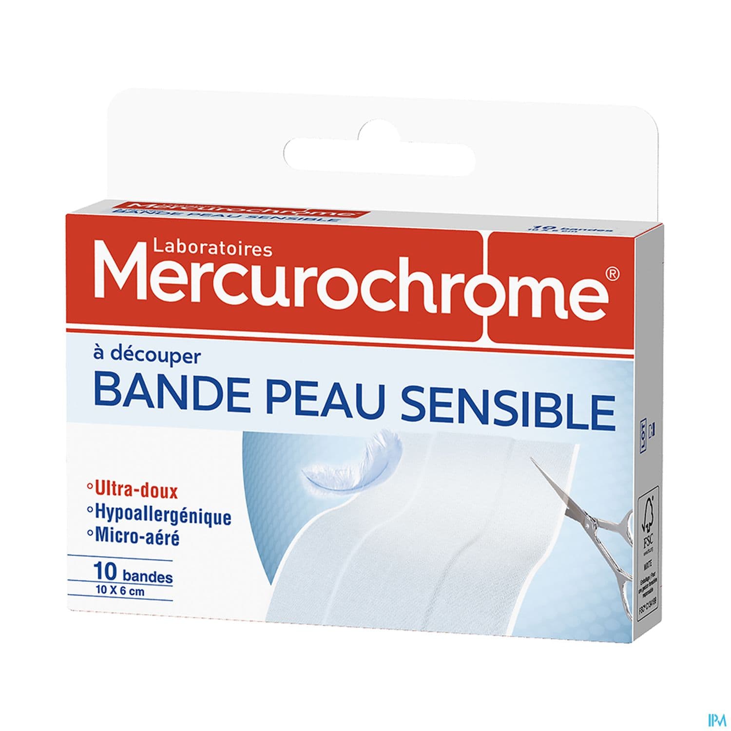 MERCUROCHROME BDE PEAU SENSIBL X10