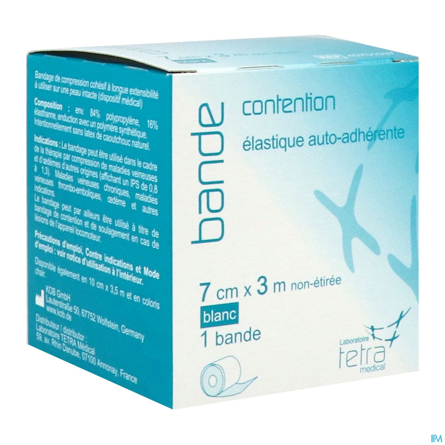 BDE CONT COHESIVE BLANC 7CMX3M — Pharmacie centrale de la Villette 93 Pharmacie de garde 24h/24