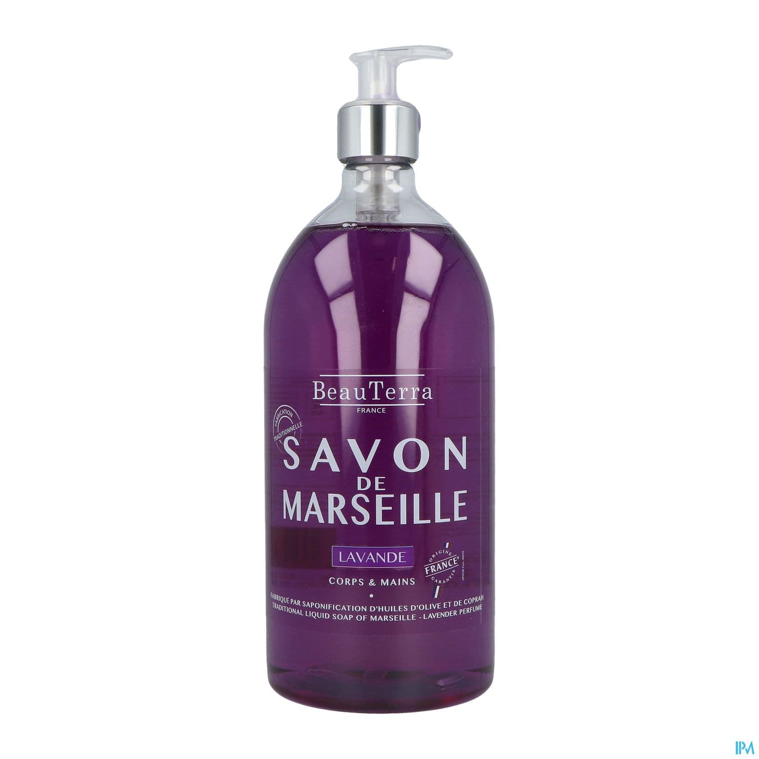 Beauterra Savon Liquide De Marseille Lavande 1l