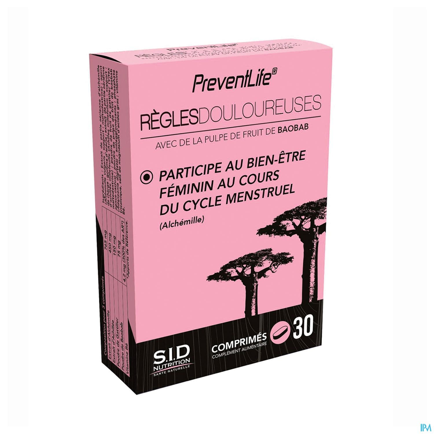 Sid Nutrition Preventlife Regle Douloureuse Comprime 30