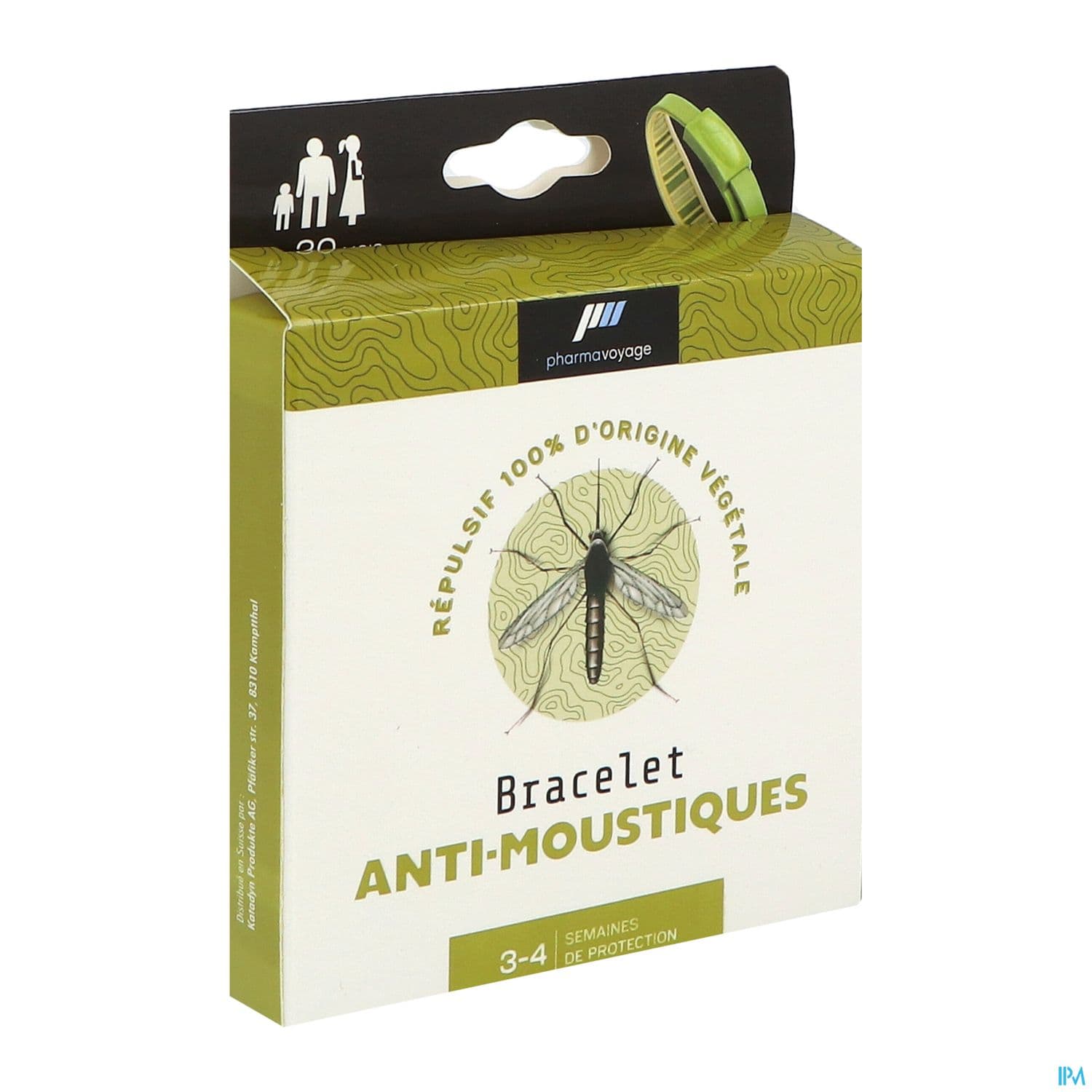Pharmavoyage Bracelet Antimoustique Kaki — Pharmacie Pharmavance Auteuil