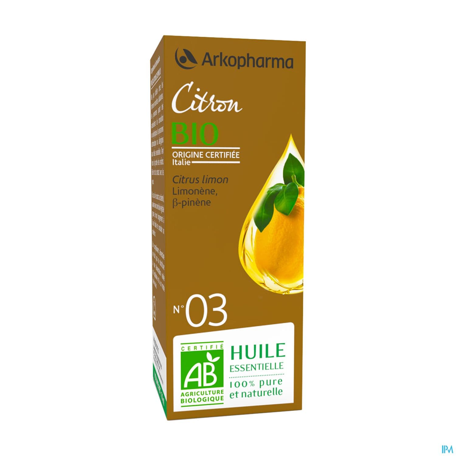 Arkopharma Arko Essentiel N03 Huile Essentielle Bio Citron 10ml