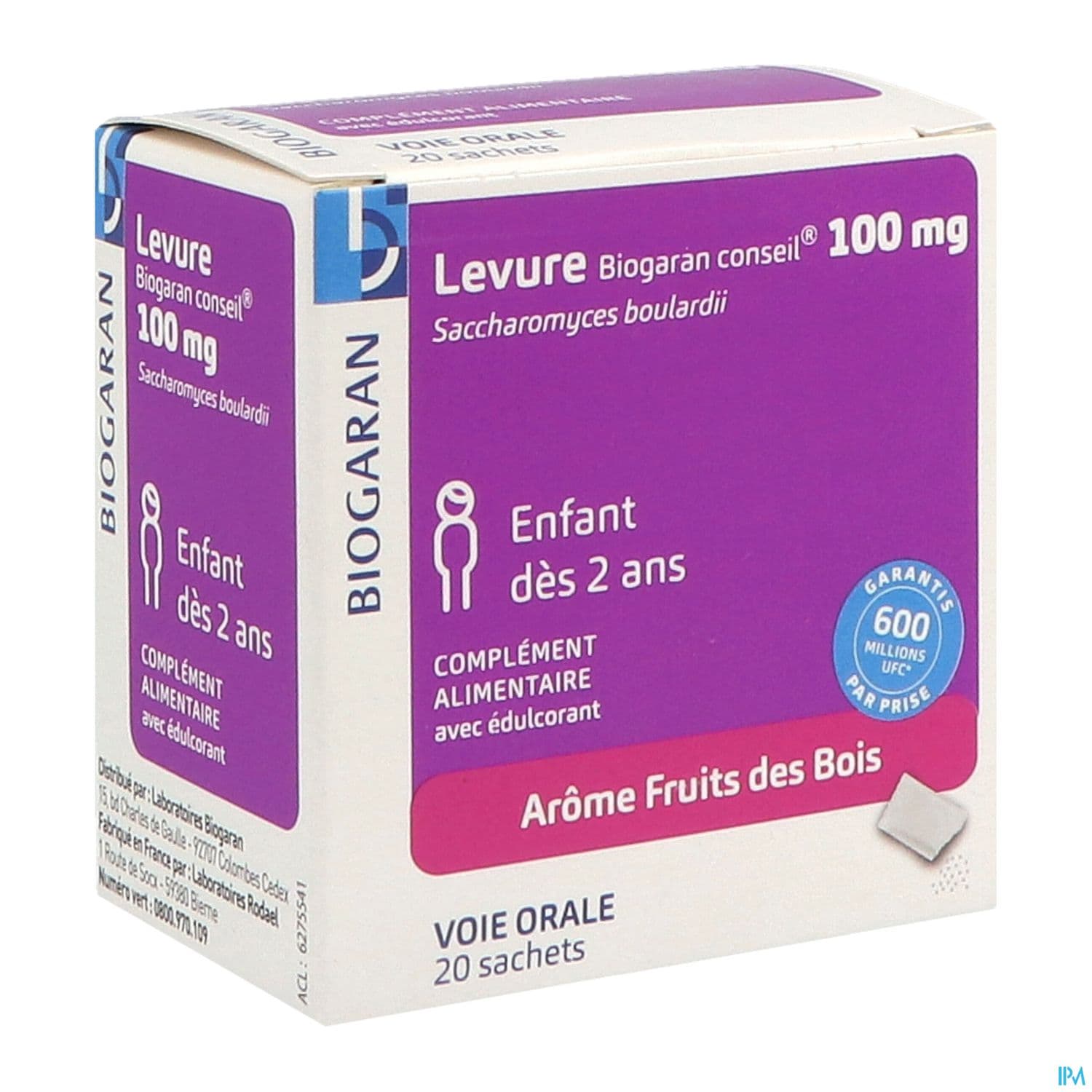 LEVURE BGR 100MG PDR SACH 20