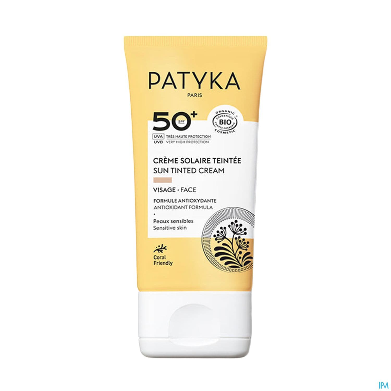 Patyka Creme Solaire Teintee Spf50+ Bio 40ml