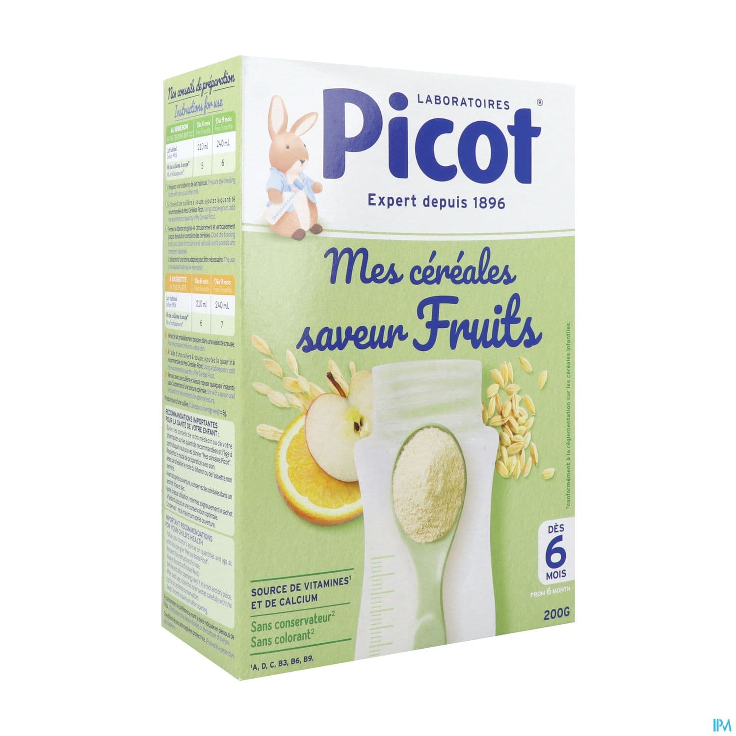 PICOT CEREALE FRUIT 6M 200G