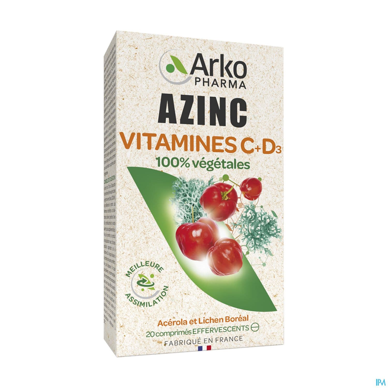 AZINC VEGETAL VIT C+VITD CPR EFF20