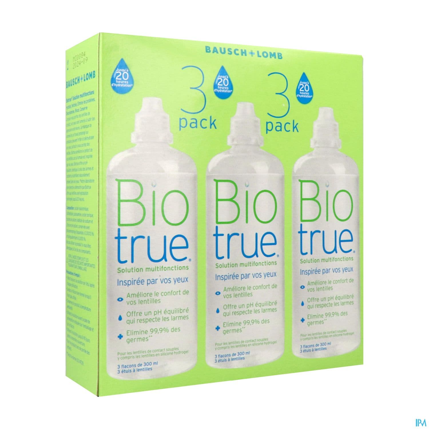 BIOTRUE MULTIF SOL LENTIL 300ML X3 — Grande Pharmacie du Centre