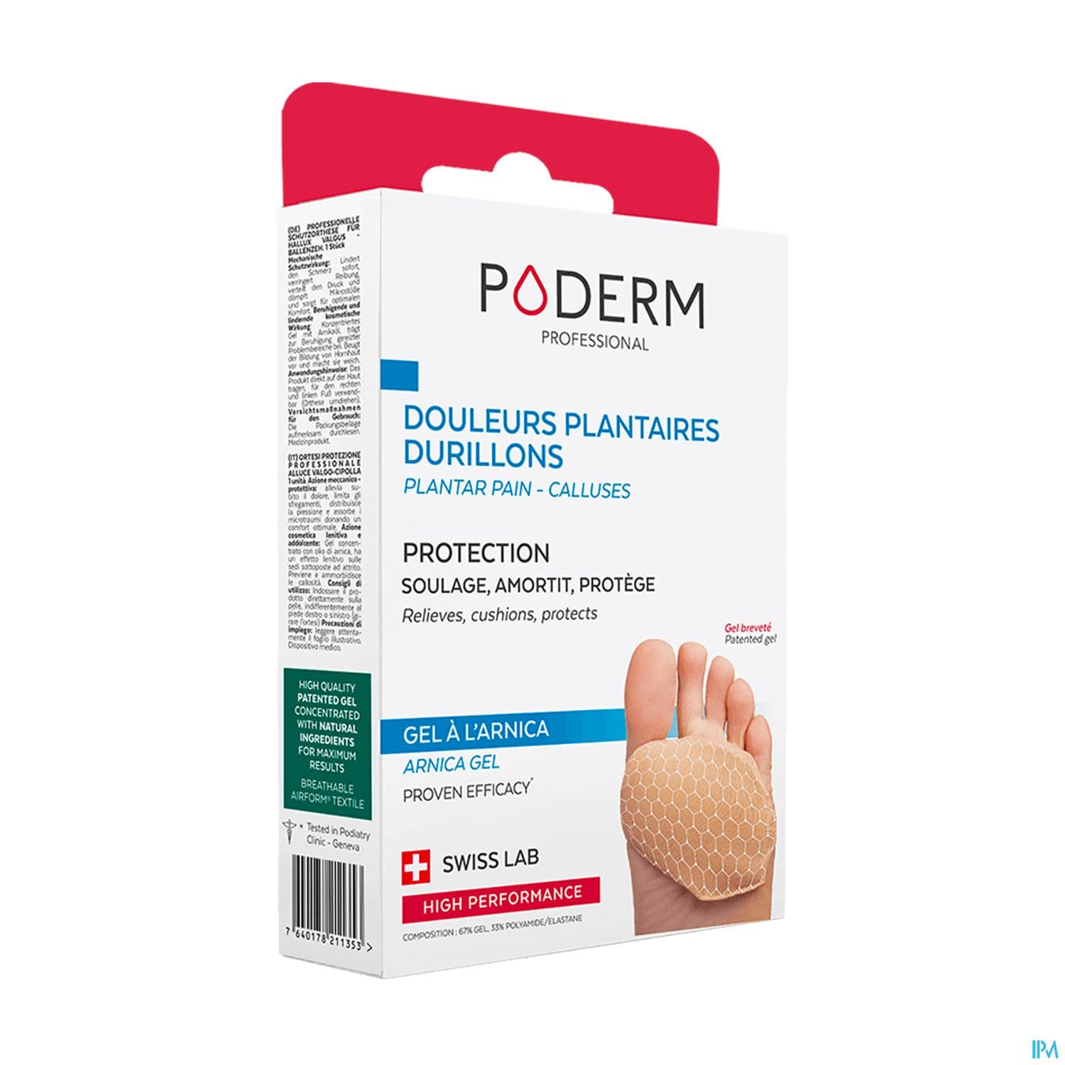 Poderm Douleurs Plantaires Pour Durillons Coussin P35/40 X2 — Pharmacie des Abbesses