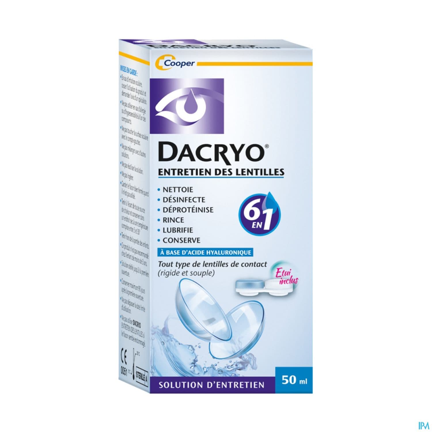 Cooper Dacryolens Entretien Lentilles 50ml