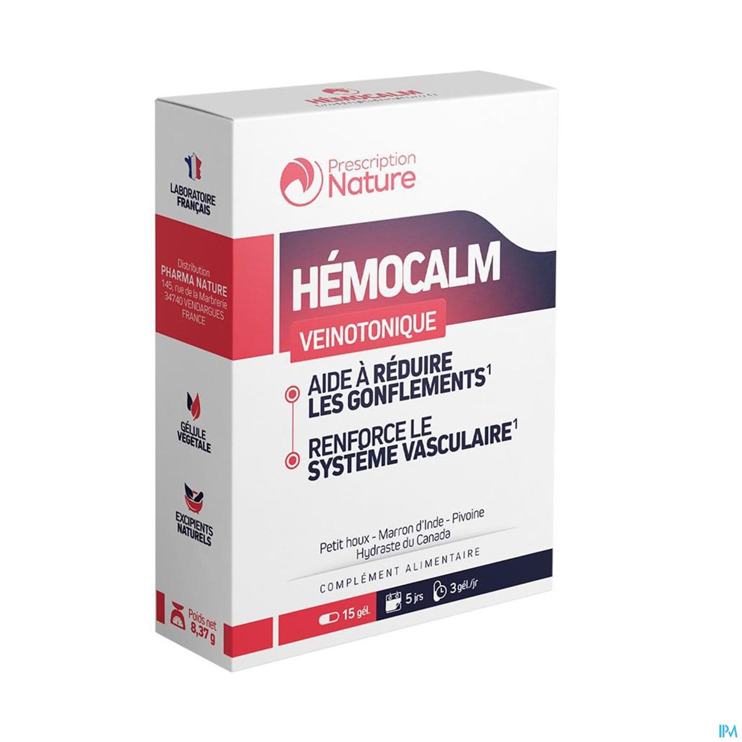 Prescription Nature Hemocalm Gelule 15