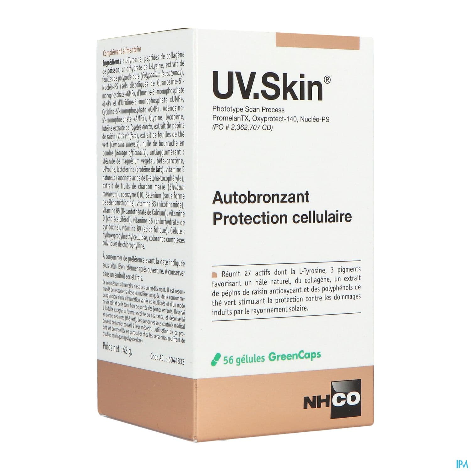 Nhco Uv Skin Solaire Autobronzant Gelule 56