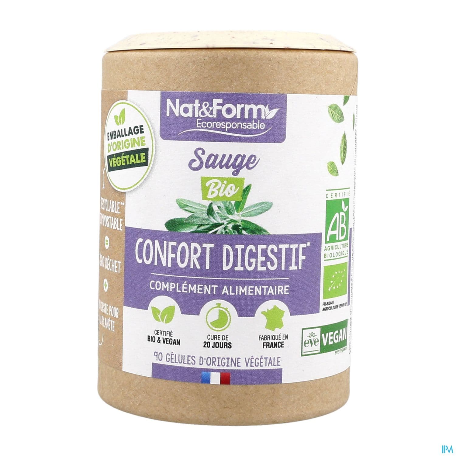 NAT&FORM ECO SAUGE BIO GELVEG90 — Pharmacie Juin