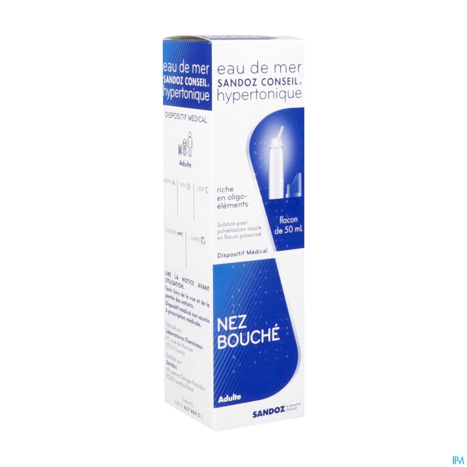 EAU DE MER SAND CONS HYPERT50ML — Pharmacie Pharmavance Orleans
