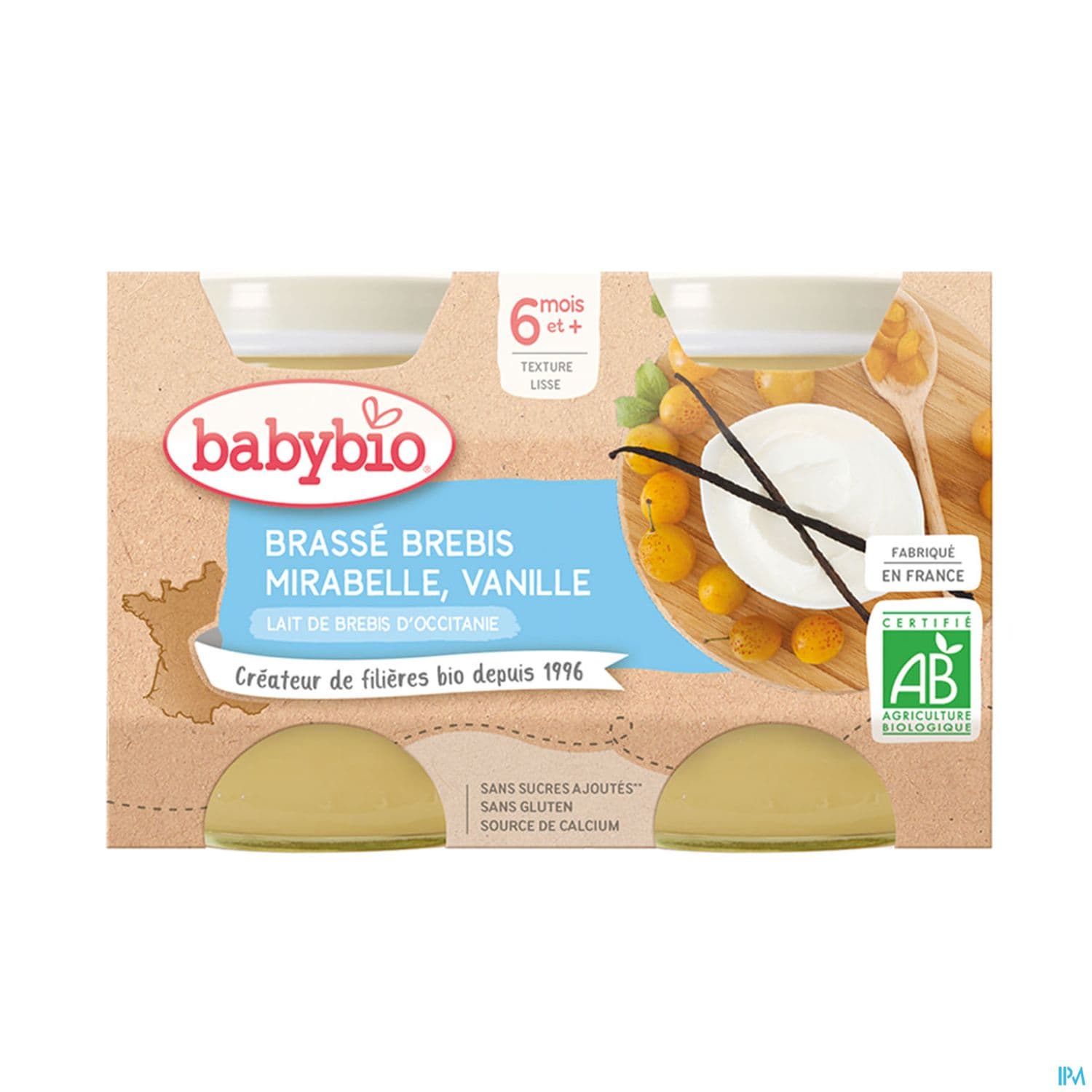 BABYBIO BRASSE BREB MIRAB/VAN2X130 — Pharmacie Rocade by Nexum
