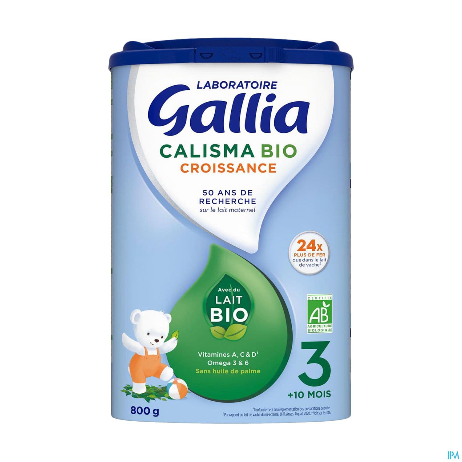 Gallia Calisma Croissance Bio Poudre 800g