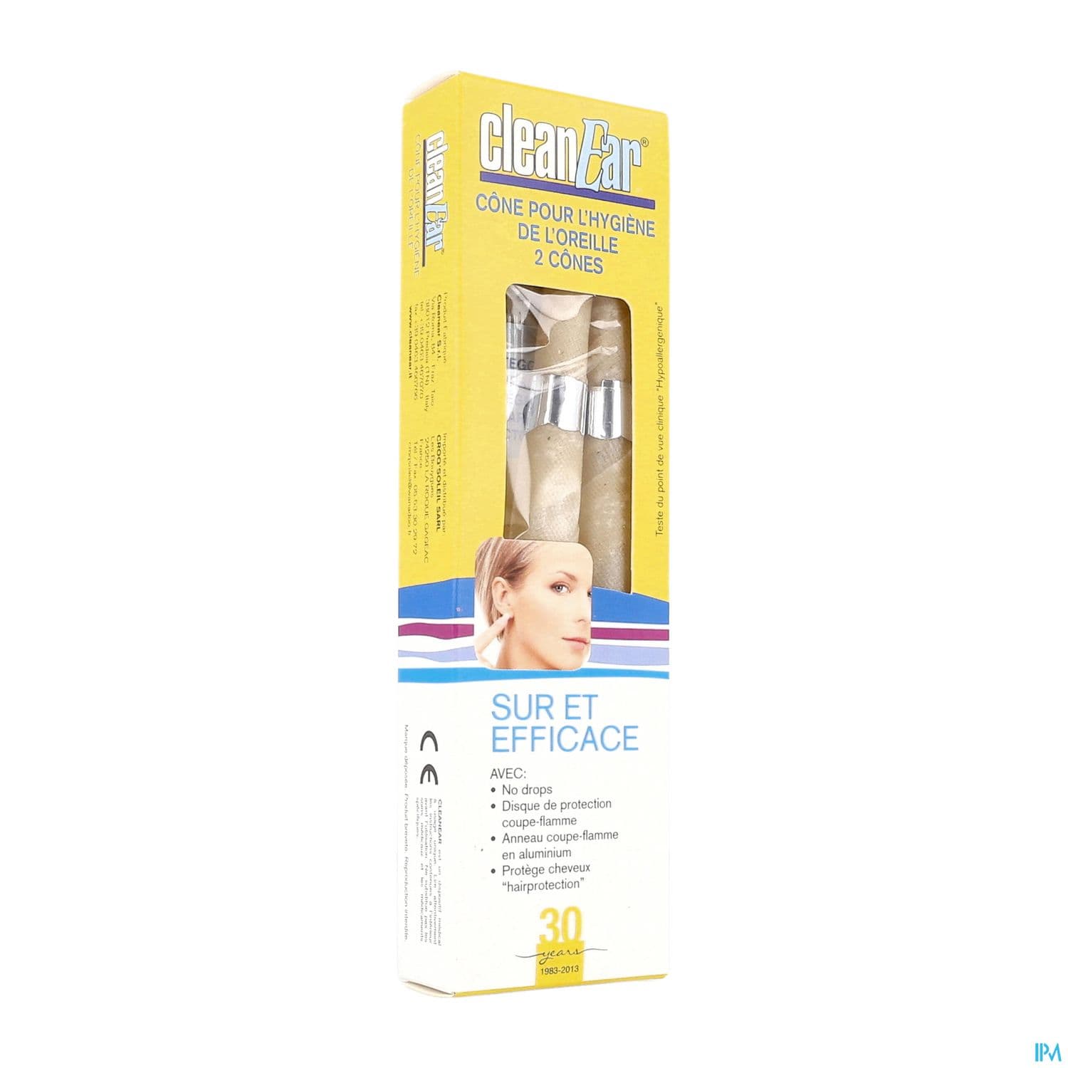 Cleanear Bougie Auriculaire Pour Hygiene Oreille X2