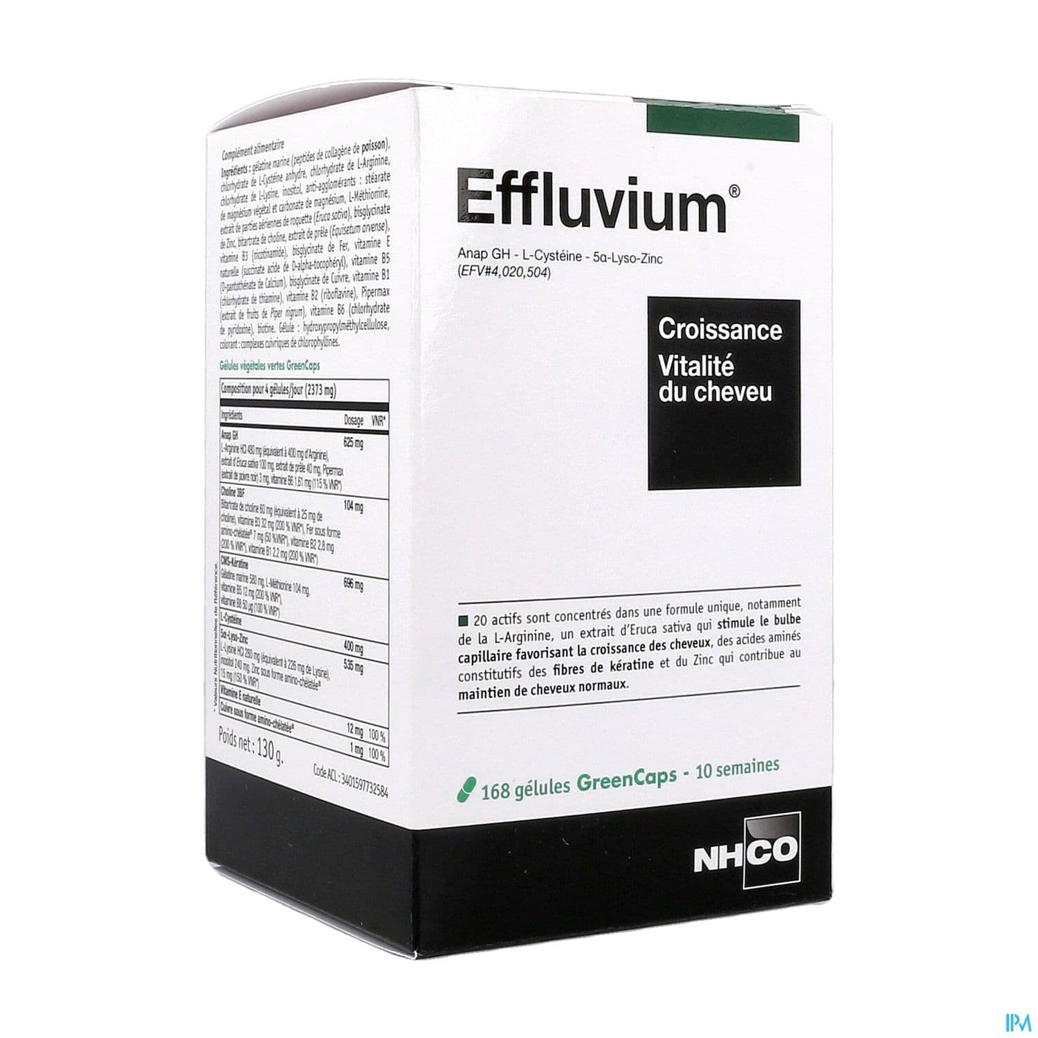Nhco Effluvium Croissance Vitalite Du Cheveu Gelule 168