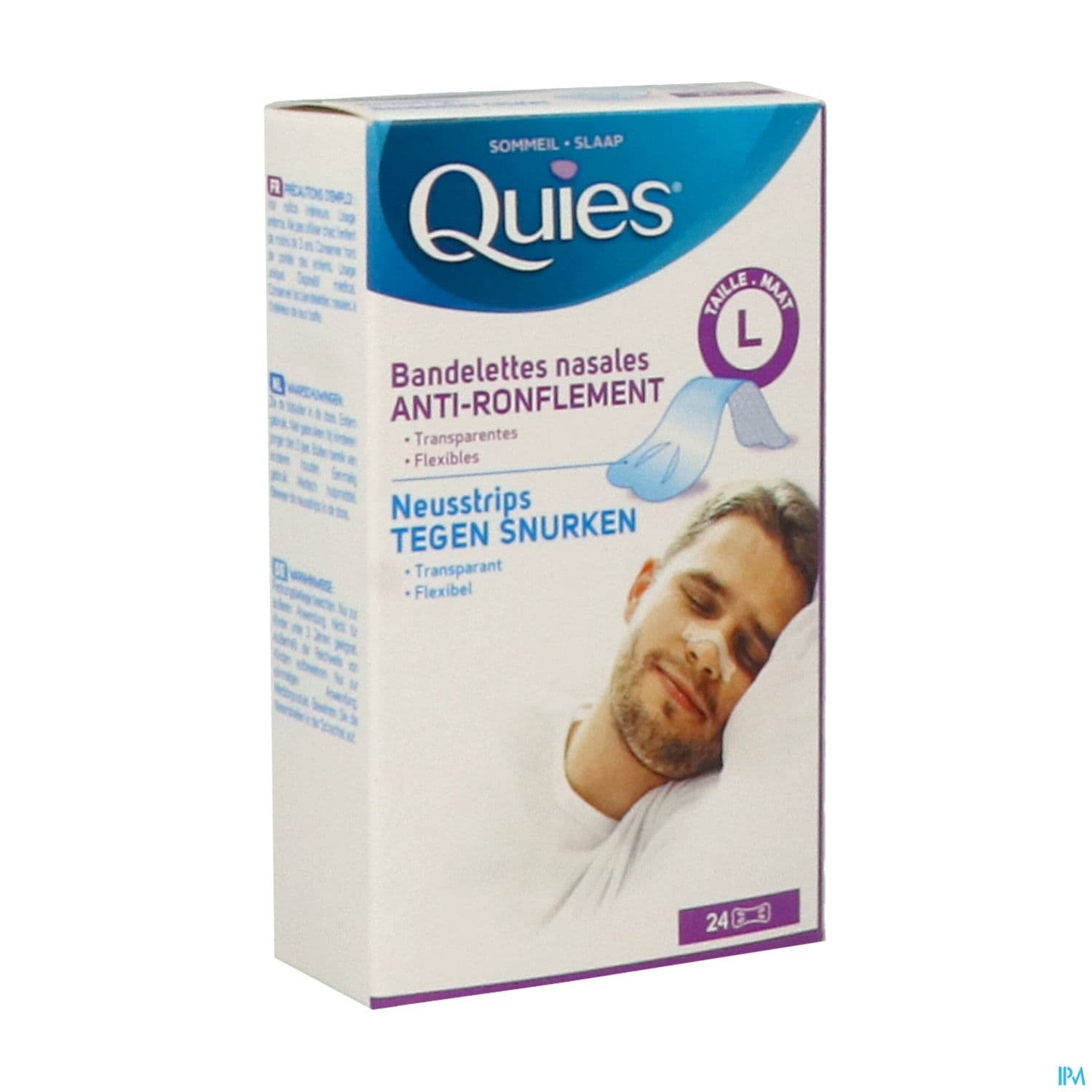 Quies Antironflement Bandelette Nasale Grande 24