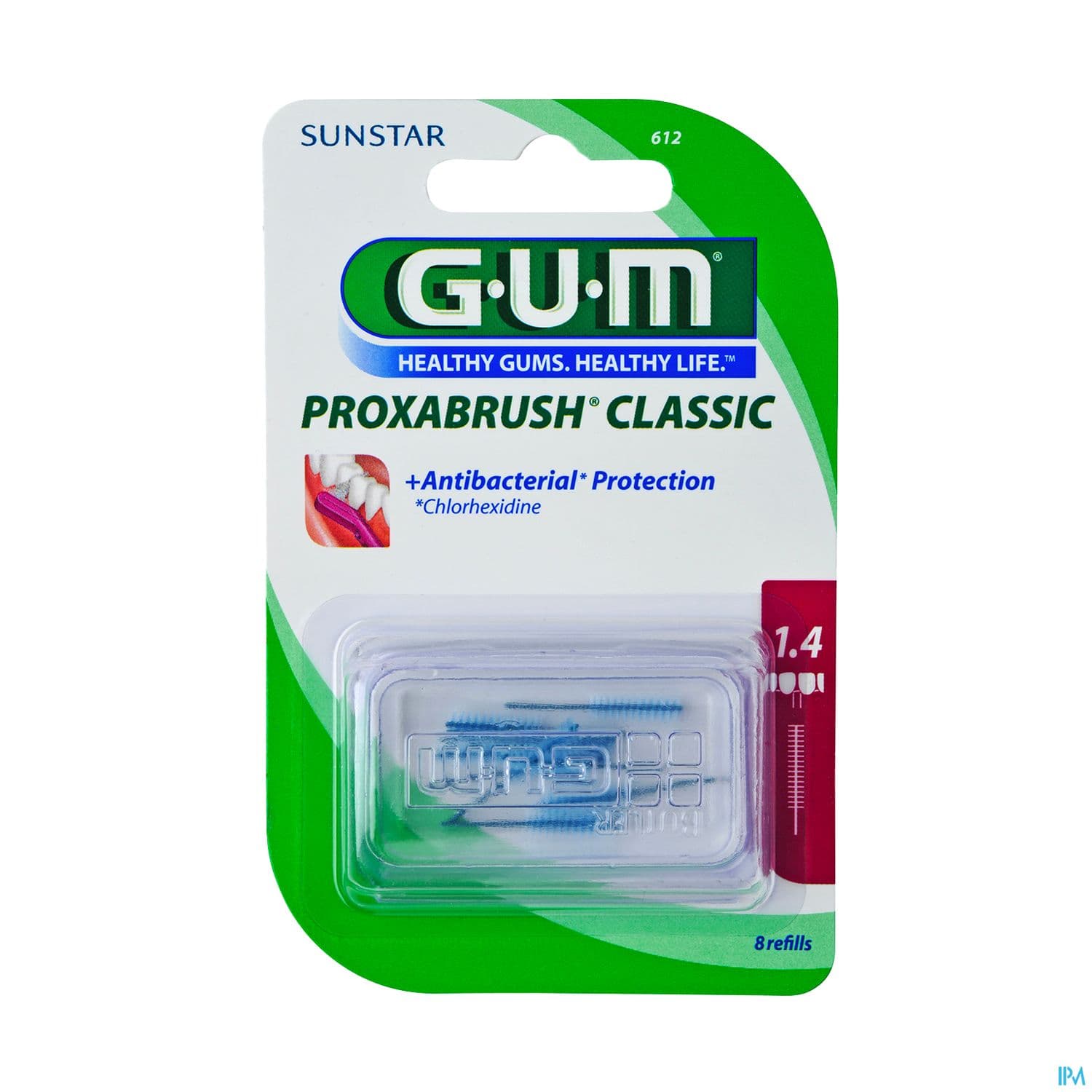 Gum Classic Brossette Interdentaire Rech 1mm4 X8 — Pharmacie Pharmavance Auteuil