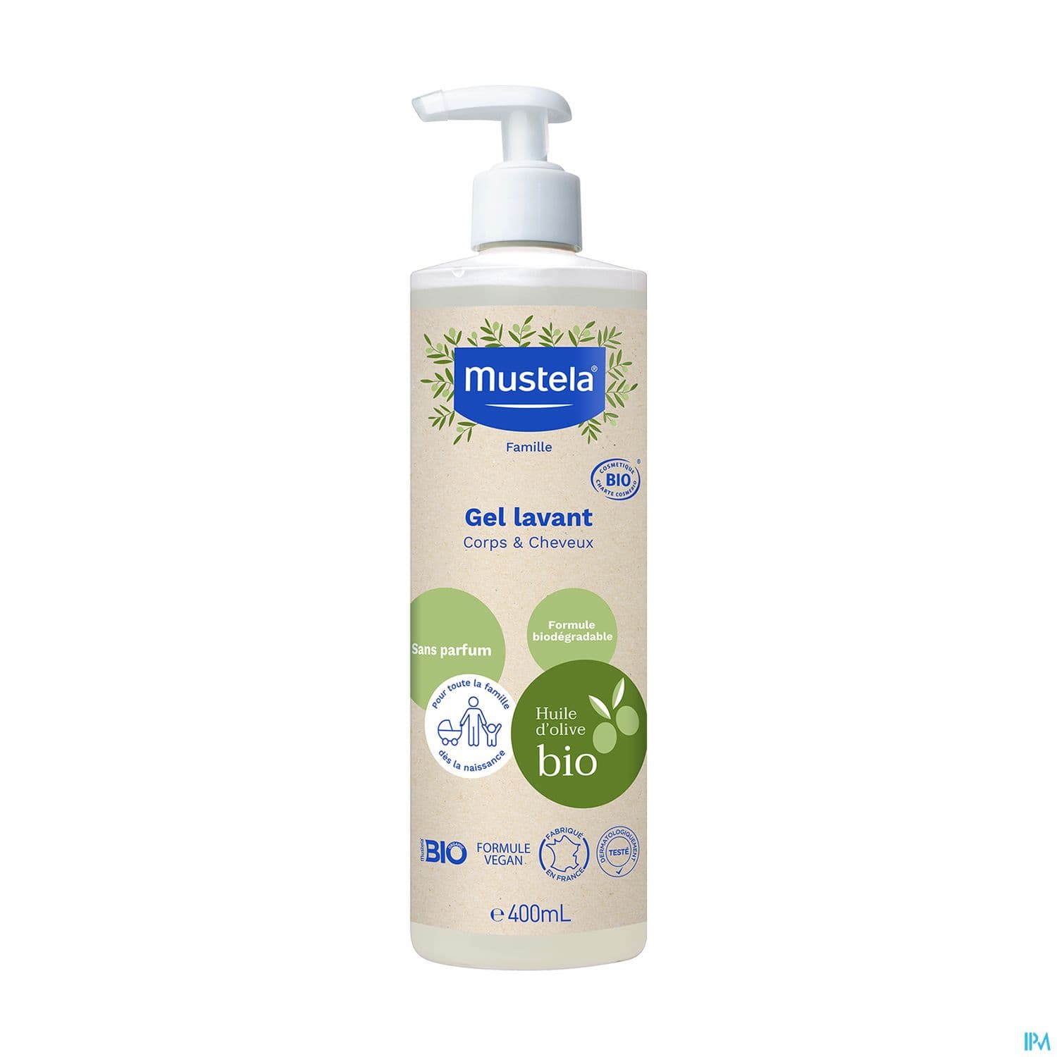MUSTELA BIO GEL LAV CORPS/CHEV 400 — Pharmacie Duroc - Paris