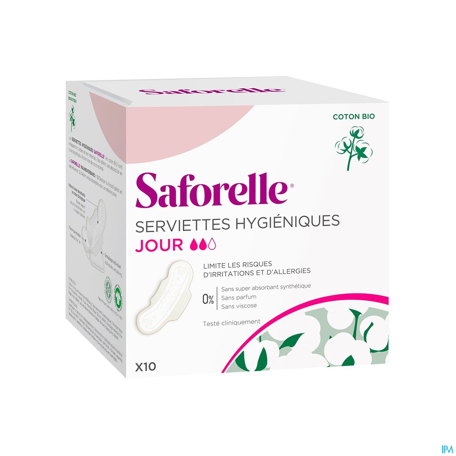 Saforelle Serviette Hygienique Jour Avec Ailettes Boite De 10
