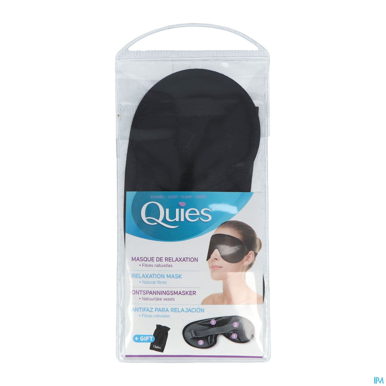 Quies Optik Masque Relaxation Occultant Noir