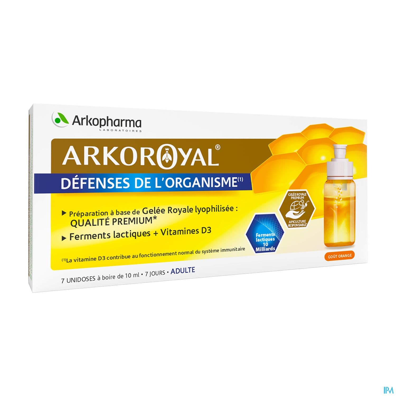 Arkoroyal Probiot. Ad Ruche Royale Doses 7x7,5ml — Pharmacie de la Galoppaz