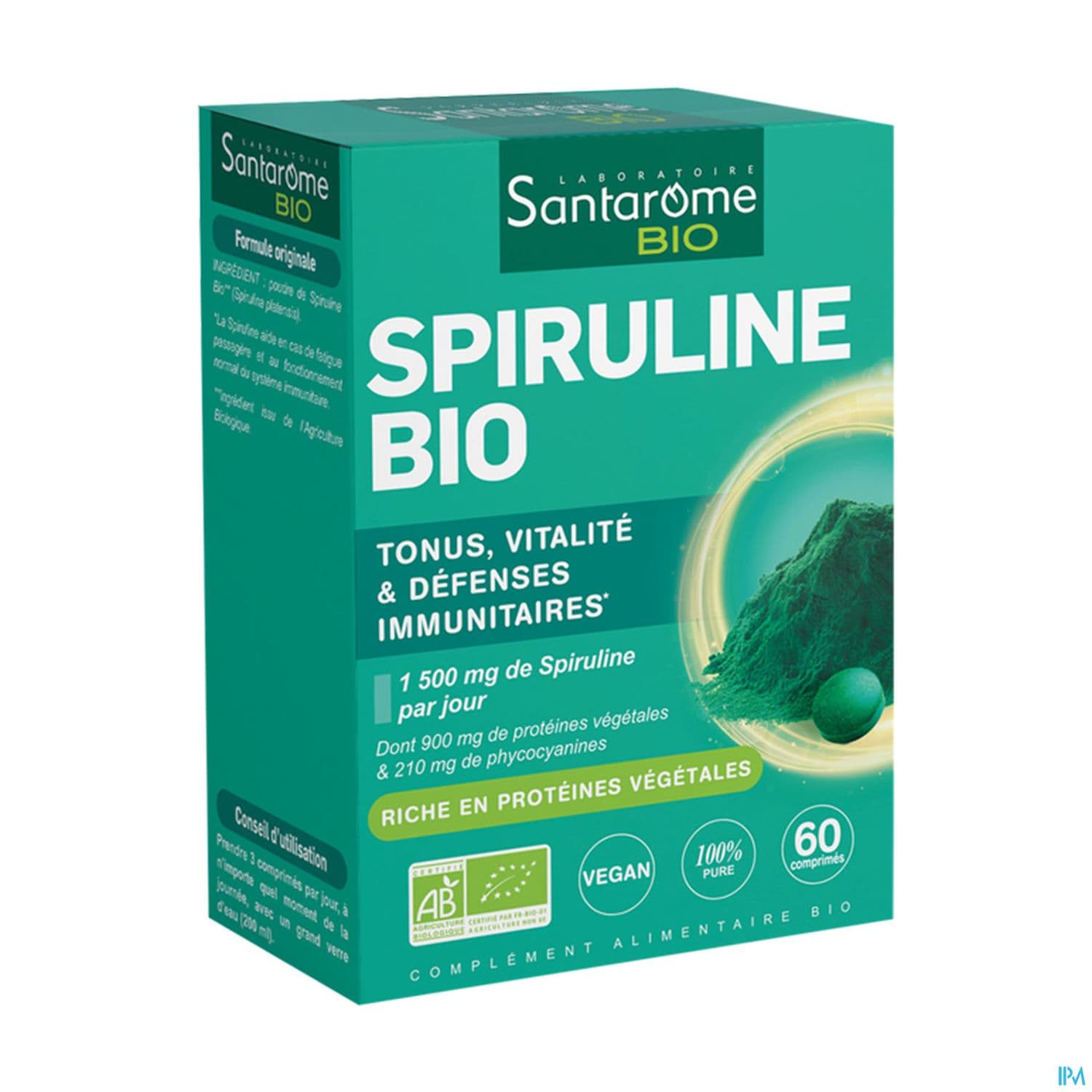 Santarome Bio Spiruline Etui Comprime 60 — Pharmacie De Mailloles