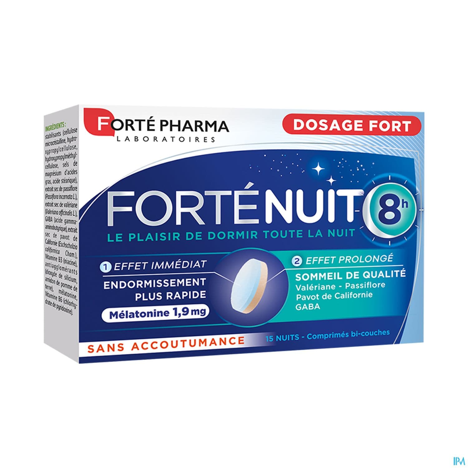 Forte Pharma Fortenuit 8h Comprime Bicouche 15