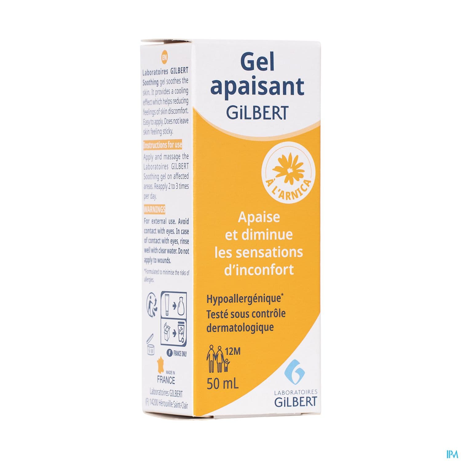 GILBERT GEL APAISANT 50ML