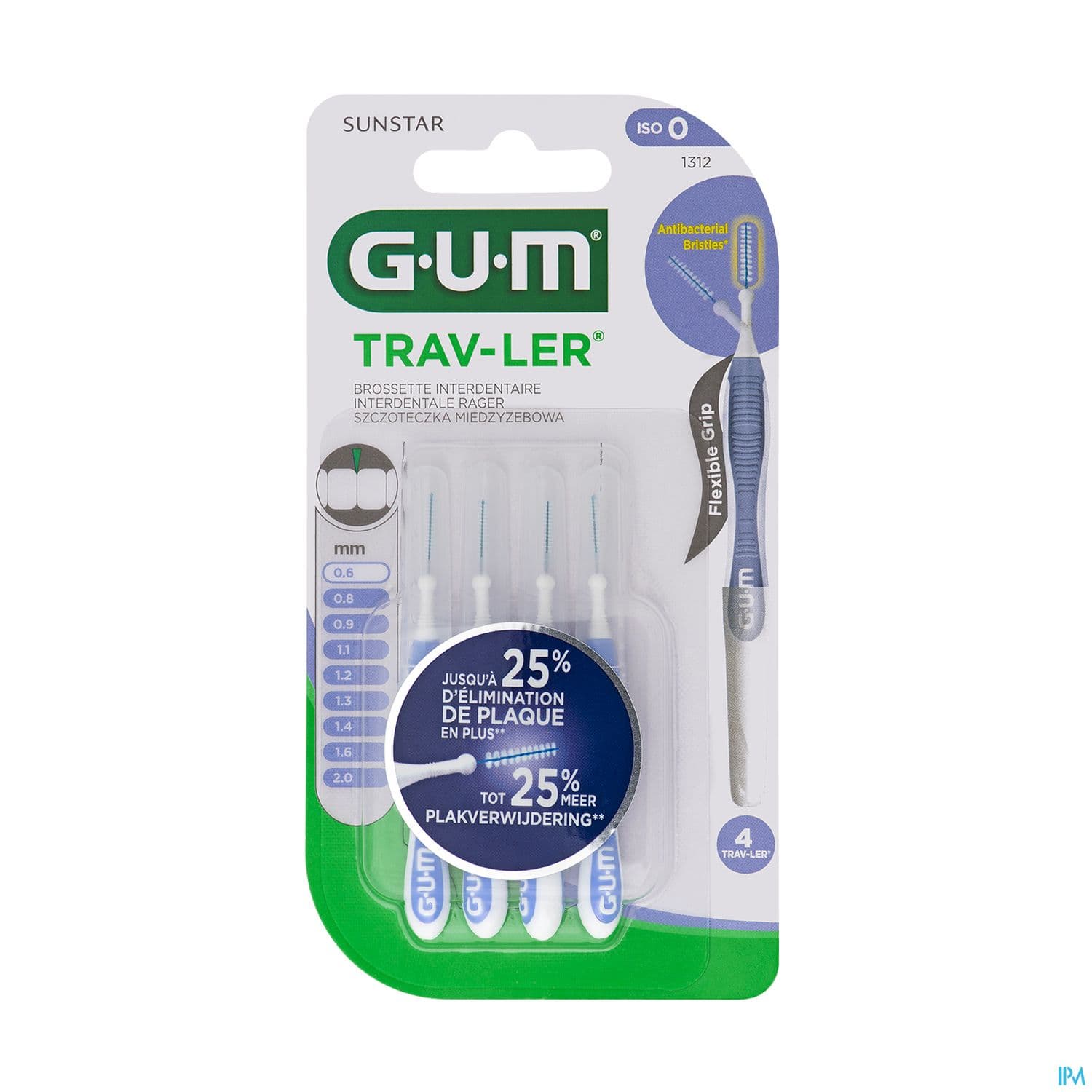 Gum Trav-ler Brosse Interdent. 0,6mm 4 1312m4