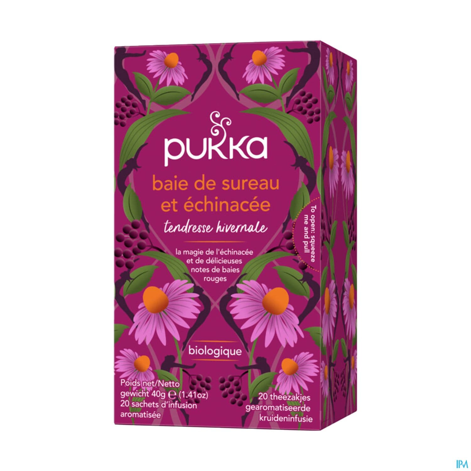 Pukka Infusion Baies De Sureau Echinacee Bio Sachet 20