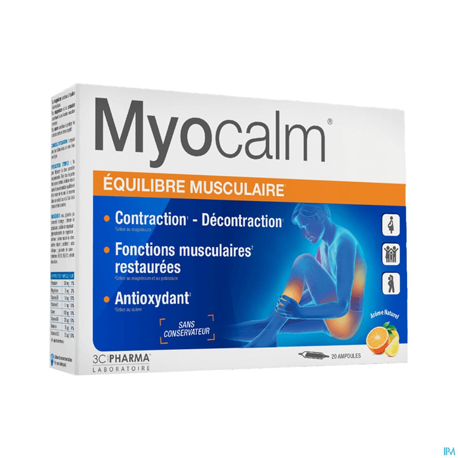 3c Pharma Myocalm Equilibre Musculaire Ampoule 10ml 20
