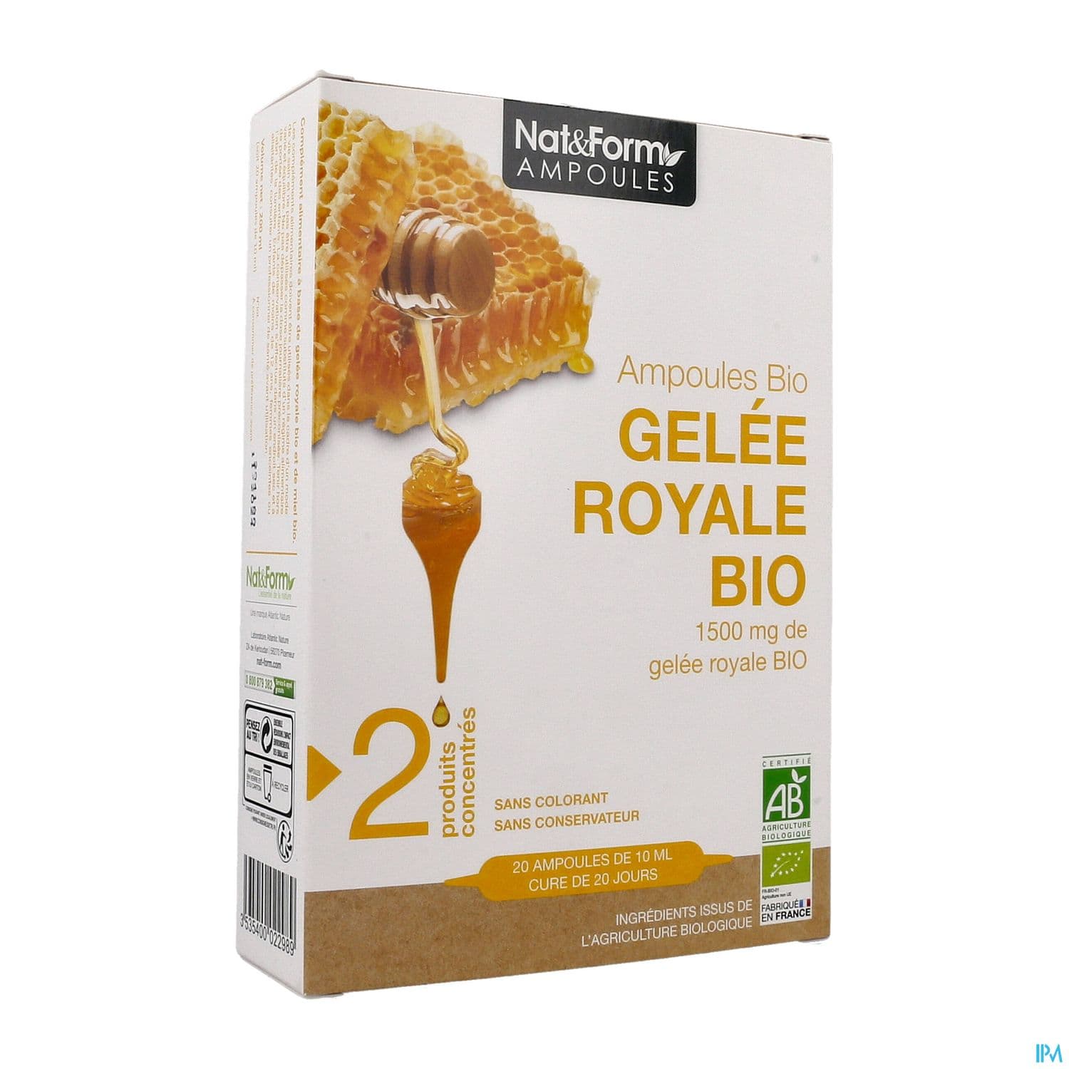 NAT&FORM AMP GELEE ROYAL BIO10ML20