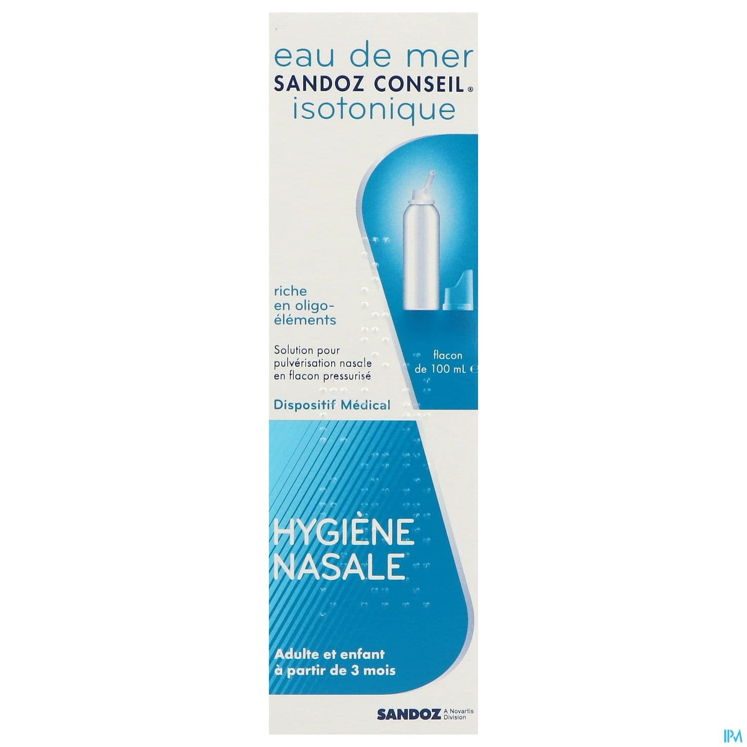 Eau Mer Isotonique Sandoz Conseil Spray 100ml — Pharmacie Pharmavance Saint Ouen
