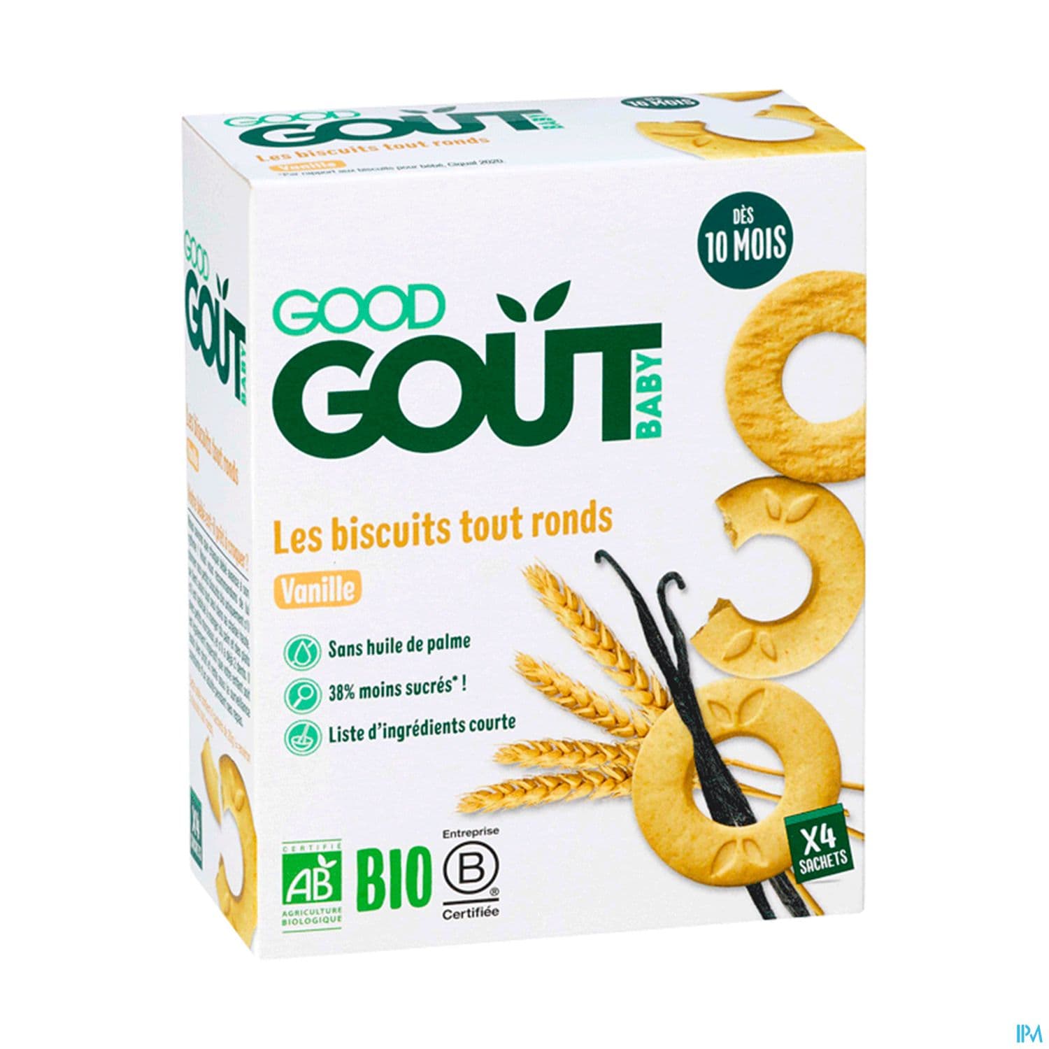 GOODGOUT BISCUIT ROND VANILL 80G — Pharmacie Maritime