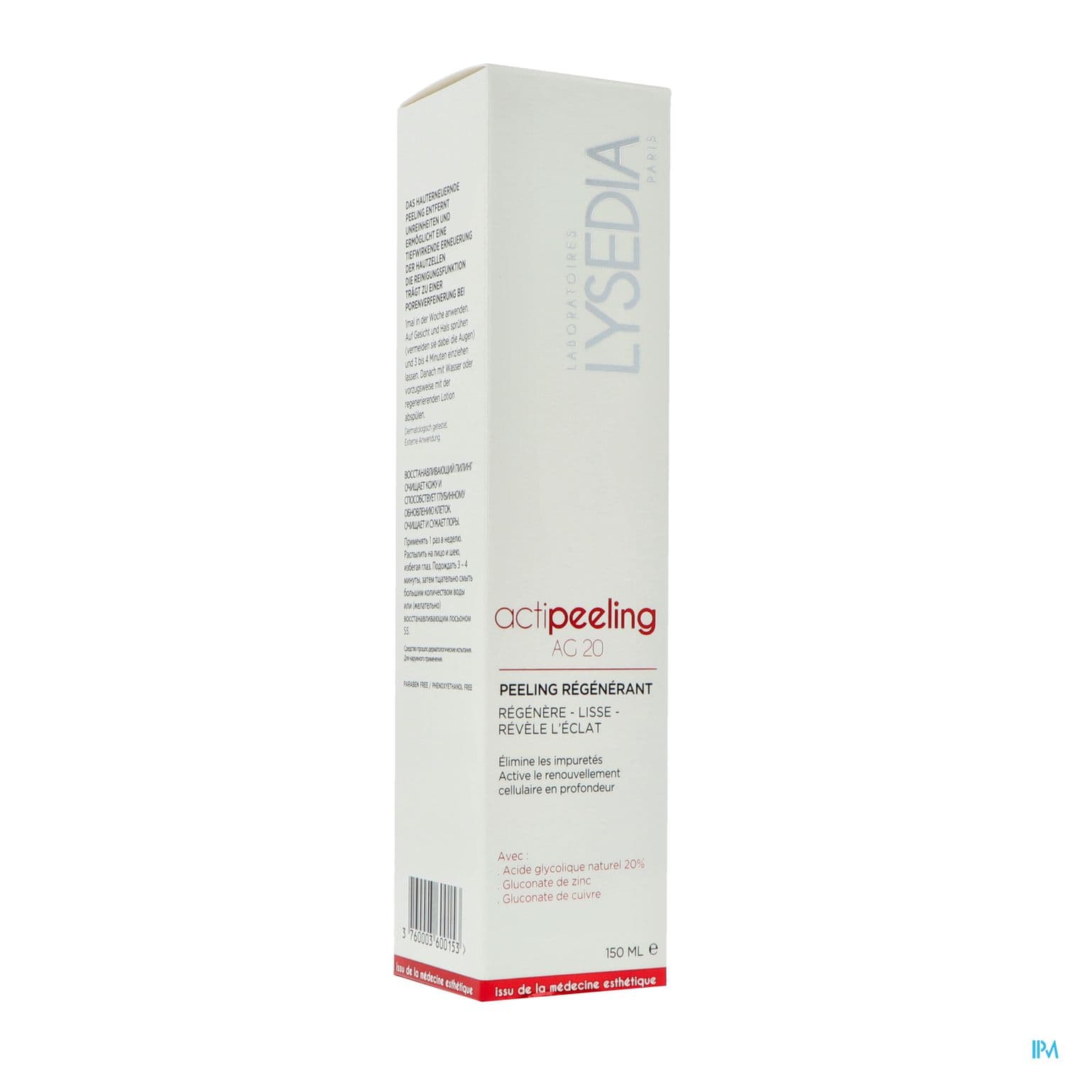 LYSEDIA ACTIPEELING LOT AG20 150ML
